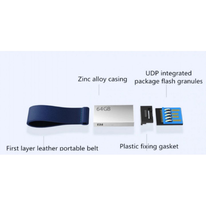 Флешка Xiaomi USB3.0 U Flash Drive 64GB Gray (XMUP01QM)