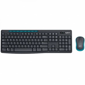 Беспроводная клавиатура и мышь Xiaomi Logitech Wireless Combo USB EU Black and blue (MK275)