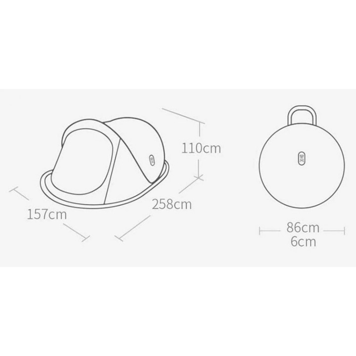 Палатка автоматическая Xiaomi ZaoFeng Camping Double Tent 2.0 Yellow neon (HW010102G)