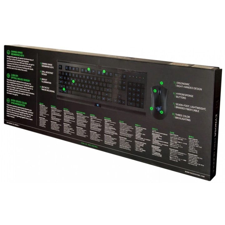 Набор клавиатура и мышь Xiaomi Razer Cynosa Pro Bundle и мышь Deathadder EU Black
