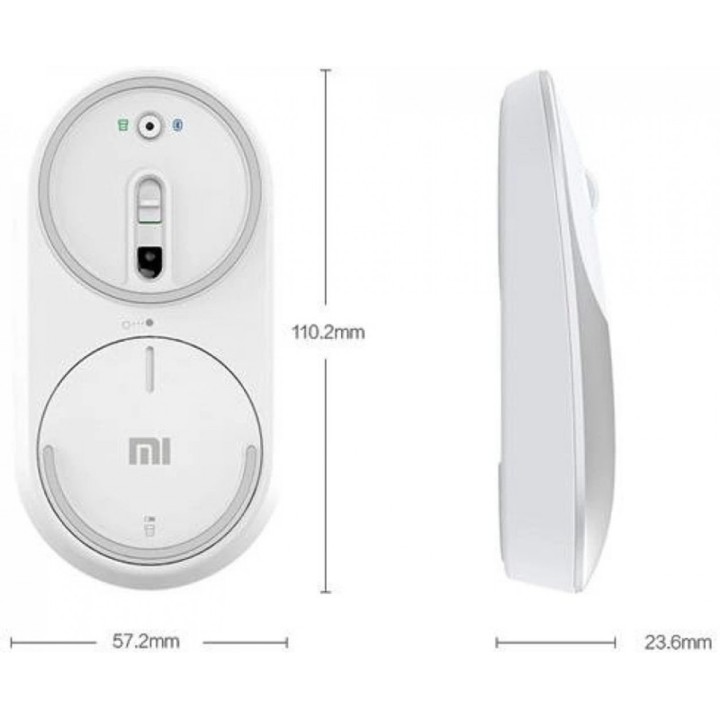 Беспроводная мышь Xiaomi Mi Portable Mouse, Silver (HLK4002CN)
