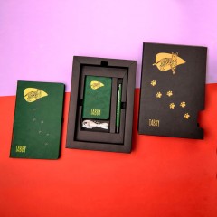 Универсальный аккумулятор "Tabby" (5000mAh), зеленый, 7,5х12,1х1,1см