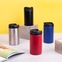 Термокружка CAN, 300мл. красный, нержавеющая сталь, пластик