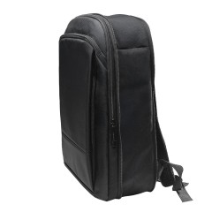 Расширяющийся  водостойкий рюкзак "Slim", чёрный, 45х30х6 см, ткань верха: 100% полиэстер 1680 D