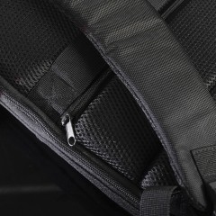 Расширяющийся  водостойкий рюкзак "Slim", чёрный, 45х30х6 см, ткань верха: 100% полиэстер 1680 D