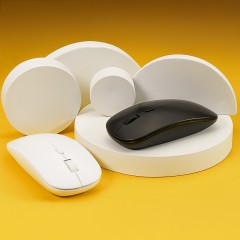 Мышь беспроводная OPTIC, черная, пластик