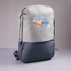 Рюкзак "Beam", серый/темно-серый, 44х30х10 см, ткань верха: 100% полиамид, подкладка: 100% полиэстер