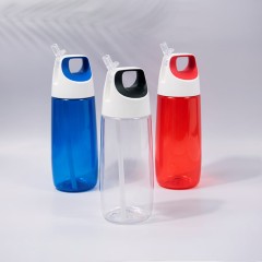 Бутылка для воды TUBE, 700 мл, 24х8см, прозрачный, пластик rPET