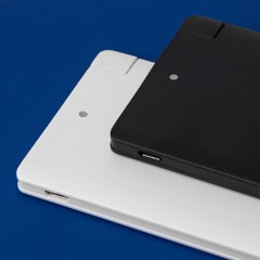 Универсальный аккумулятор Slimus 2.5 (2500 мАч), черный, 9,6х6.2х0,66 см