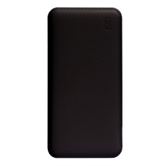 Универсальный аккумулятор Rib 10 (10000 мАч), черный, 13,5х6.8х1,5 см