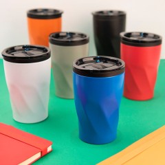 Термокружка BASIC, 350 мл, синий, металл/пластик