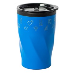 Термокружка BASIC, 350 мл, синий, металл/пластик