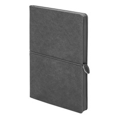 Ежедневник недатированный Fusion, А5, темно-серый, кремовый блок в линейку