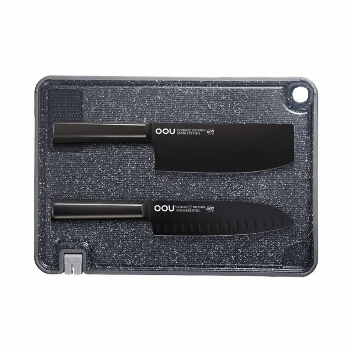 Набор кухонных ножей с разделочной доской Xiaomi OOU Blade Series Antibacterial Knife Cutting Board (UC4213) Набор кухонных ножей с разделочной доской Xiaomi OOU Blade Series Antibacterial Knife Cutting Board (UC4213)