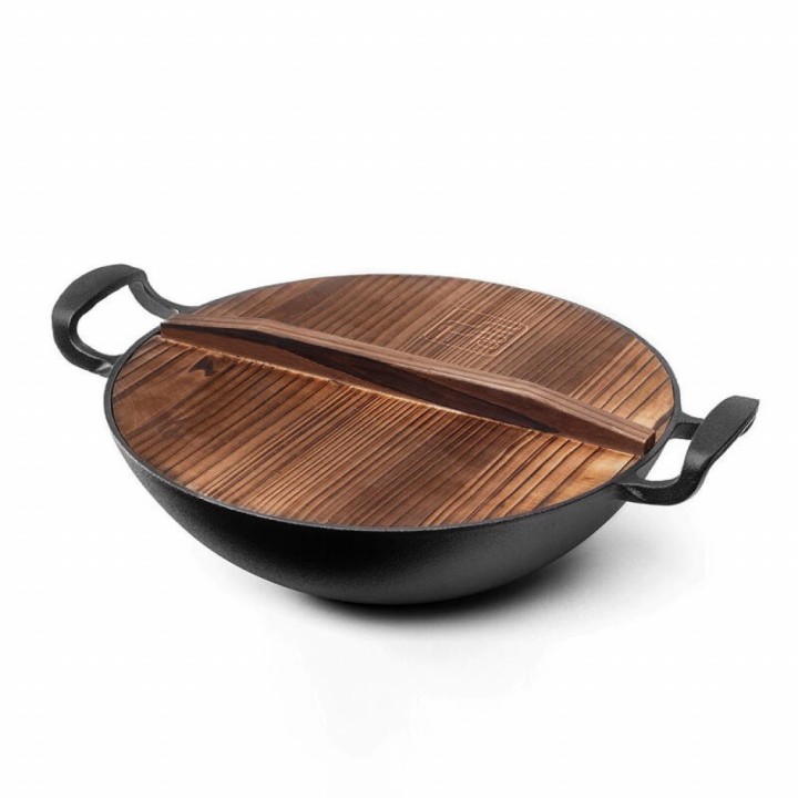 Чугунная сковорода-вок Xiaomi Yi Wu Yi Shi Сast Iron Wok Чугунная сковорода-вок Xiaomi Yi Wu Yi Shi Сast Iron Wok