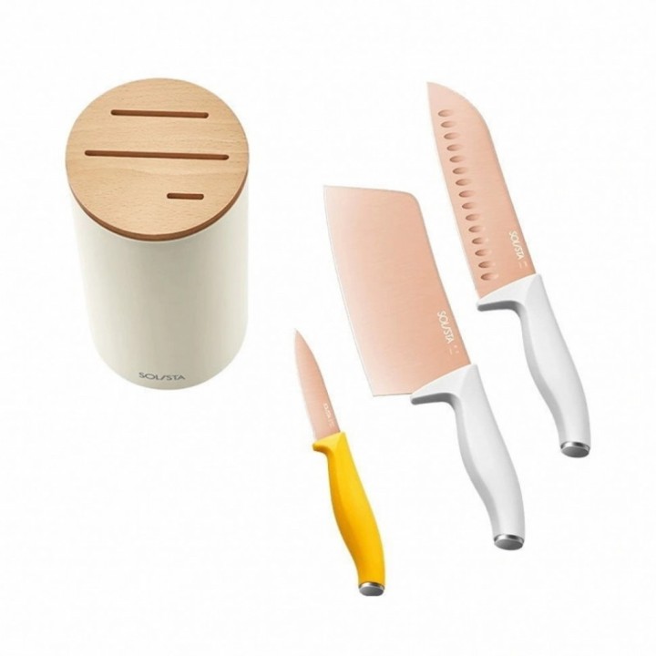 Набор кухонных ножей Xiaomi Solista Solo Titanium Knife Set Multicolour (T04-S02) Набор кухонных ножей Xiaomi Solista Solo Titanium Knife Set Multicolour (T04-S02)