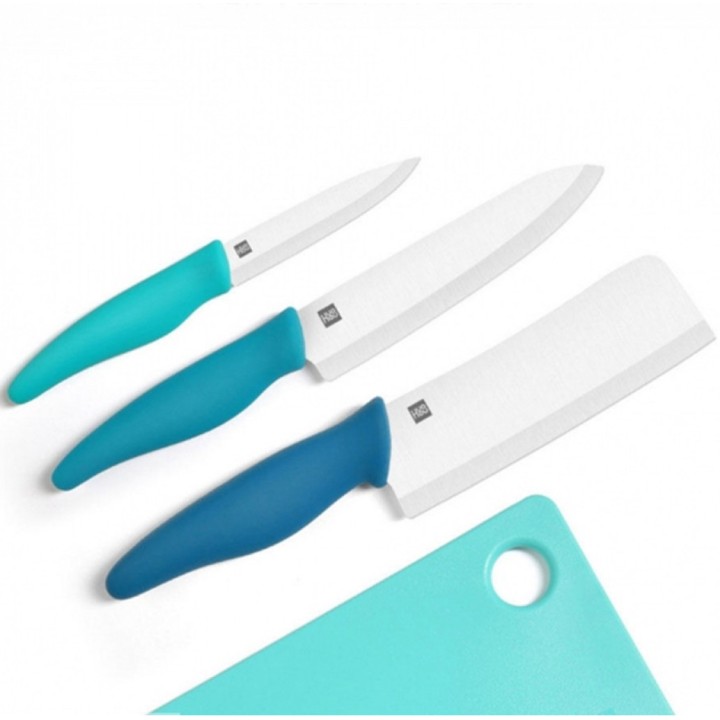 Набор кухонных ножей Xiaomi Huo Hou Ceramic Knife Chopping Block Kit Multicolour (3 ножа и доска) (HU0020) Набор кухонных ножей Xiaomi Huo Hou Ceramic Knife Chopping Block Kit Multicolour (3 ножа и доска) (HU0020)