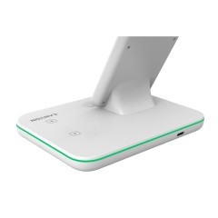 Беспроводное зарядное устройство для гаджетов "3-в-1" с технологией QI Canyon WS-303 (CNS-WCS303W), 15W, белый