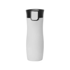 Вакуумная термокружка с кнопкой Streamline, Waterline, soft-touch, тубус, серый