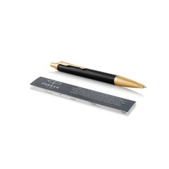 Шариковая ручка Parker IM Premium Black GT, стержень: M, цвет чернил: blue, в подарочной упаковке.