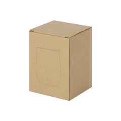 Вакуумная термокружка "Sense", непротекаемая крышка, крафтовая упаковка, красный