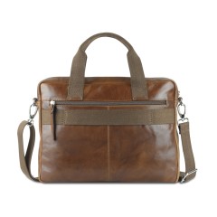 Сумка Mano "Don Luca", натуральная кожа в коньячном цвете, 37 х 27 х 6 см