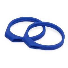 Портативные парные колонки Qjet TWS "Mates" с синими кольцами