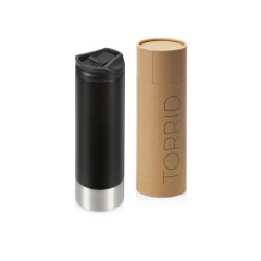 Герметичная термокружка c двойными стенками и медным слоем "Torrid", 470 мл, черный