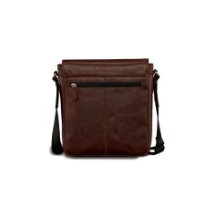 Сумка через плечо Mano "Don Valentino", натуральная кожа в коричневом цвете, 25 х 27 х 7 см