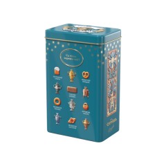 БОЛЬШАЯ БАНКА С РЕЛЬЕФОМ. Зелёный чай с мятой и цельными ягодами малины.500г.