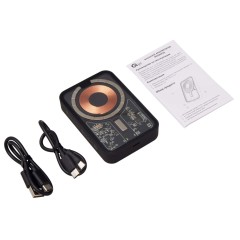 Беспроводной магнитный внешний аккумулятор с QC\PD «MagnifIQ», 10000 мАч, 15 Вт, черный