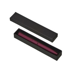 Шариковая металлическая ручка "Minimalist" софт-тач, бургунди