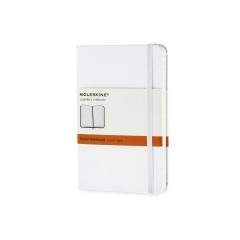 Записная книжка Moleskine Classic (в линейку) в твердой обложке, Pocket (9x14см), белый