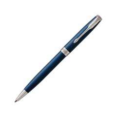 Ручка шариковая «Parker Sonnet Core Subtle Blue CT», синий/серебристый