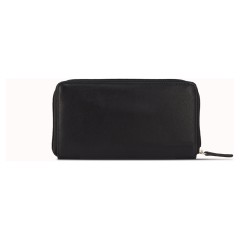 Кошелек Mano "Don Leonardo", с RFID защитой, натуральная кожа в черном цвете, 19 х 2 х 10,5 см