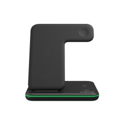 Беспроводное зарядное устройство для гаджетов "3-в-1" с технологией QI Canyon WS-303 (CNS-WCS303B), 15W, черный