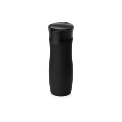 Вакуумная термокружка с кнопкой Streamline, Waterline, soft-touch, тубус, черный