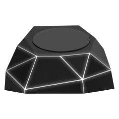 Док-станция «Geo Dock» с быстрой беспроводной зарядкой, черный с белой подсветкой. XOOPAR (P)