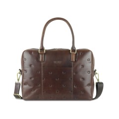 Сумка Mano "Don Leon", натуральная кожа в коричневом цвете, 42 х 30 х 11,5 см