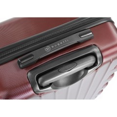 Чемодан BUGATTI Galatea, красный, поликарбонат / АБС-пластик, 46х27,5х67 см, 65 л