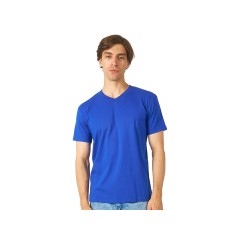 Футболка "Heavy Super Club" мужская с V-образным вырезом, кл. синий