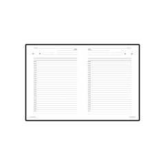 Ежедневник А6 недатированный «Бумвинил», черный