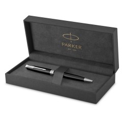 Ручка шариковая «Parker Sonnet Core Black Lacquer CT», черный/серебристый