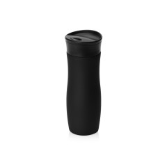 Вакуумная термокружка с кнопкой Streamline, Waterline, soft-touch, тубус, черный