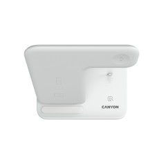 Беспроводное зарядное устройство для гаджетов "3-в-1" с технологией QI Canyon WS-302 (CNS-WCS302W), белый