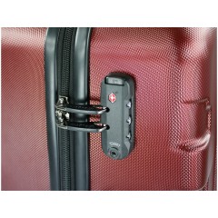 Чемодан BUGATTI Galatea, красный, поликарбонат / АБС-пластик, 36,5х24,5х56 см, 38 л