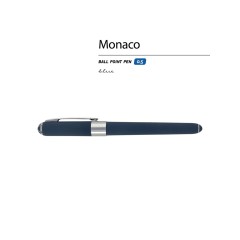 Ручка пластиковая шариковая «Monaco», 0,5мм, синие чернила, темно-синий navy/серебристый
