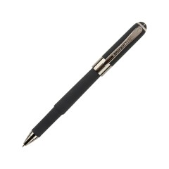 Ручка пластиковая шариковая «Monaco», 0,5мм, синие чернила, черный/вороненая сталь