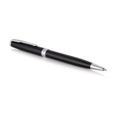 Ручка шариковая «Parker Sonnet Core Black Lacquer CT», черный/серебристый