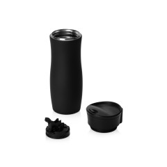Вакуумная термокружка с кнопкой Streamline, Waterline, soft-touch, тубус, черный